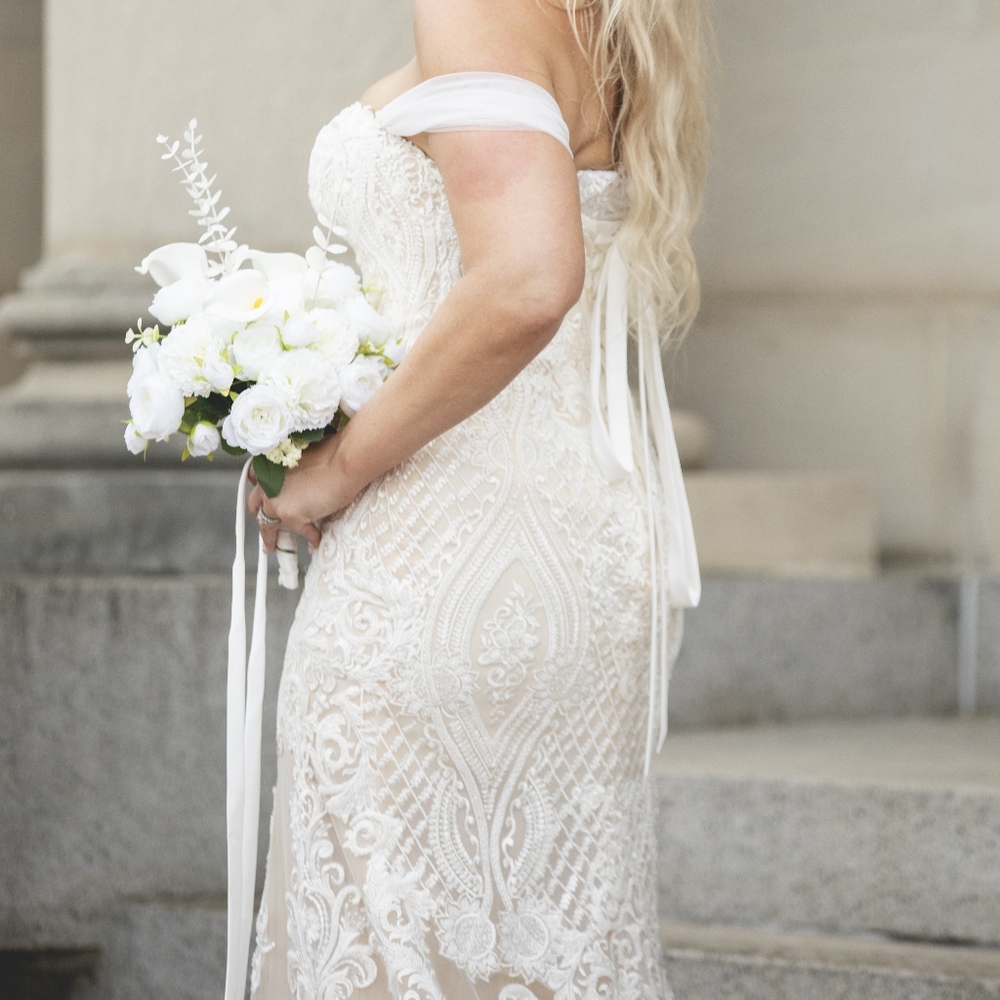 Custom Design Wedding Dress - image 5